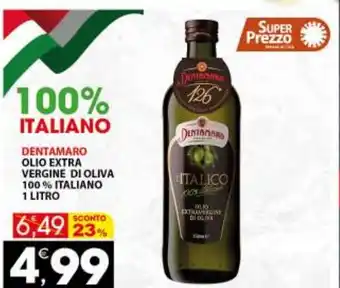 Dentamaro Olio Extra Vergine Di Oliva 100% Italiano 1 Litro