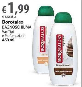 Extra Supermercati Borotalco Bagnoschiuma Vari Tipi e Profumazioni 450 ml offerta