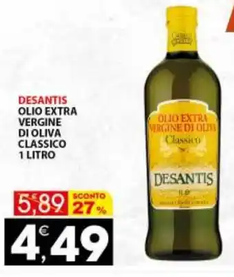 Mercati di Città La Prima Desantis Olio Extra Vergine Di Oliva Classico 1 Litro offerta