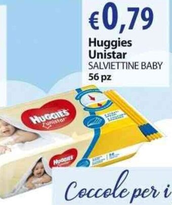 Extra Supermercati Huggies Unistar Salviettine Baby 56 pz offerta