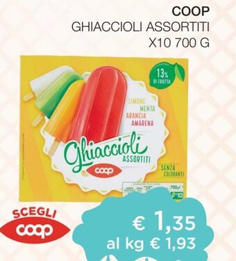 Coop Coop Ghiaccioli Assortiti X10 700 G offerta