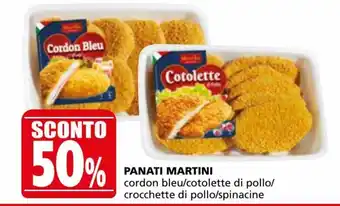 Panati Martini cordon bleu/cotolette di pollo/crocchette di pollo/spinacine