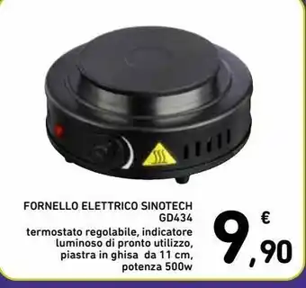 Spazio Conad Fornello elettrico sinotech gd434 offerta
