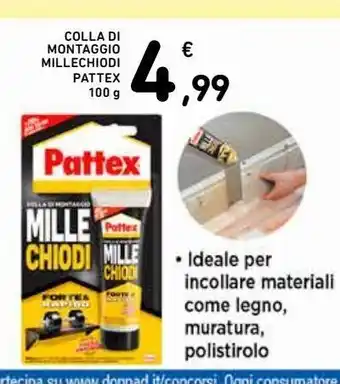 Spazio Conad Colla di montaggio millechiodi pattex offerta