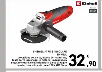 Spazio Conad Smerigliatrice angolare einhell offerta