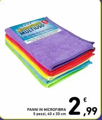 Spazio Conad Panni in microfibra offerta