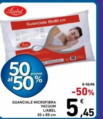 Spazio Conad Guanciale microfibra vacuum liabel offerta