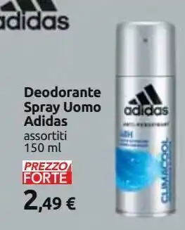 Carrefour Iper Deodorante spray uomo adidas offerta