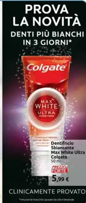 Carrefour Iper Dentifricio sbiancante colgate offerta