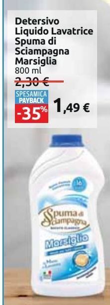 Carrefour Iper Detersivo spuma di sciampagna offerta