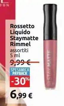 Carrefour Iper Rossetto rimmel offerta