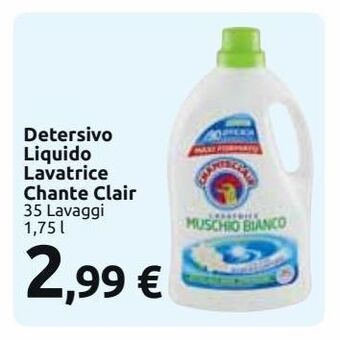 Carrefour Market Detersivo liquido lavatrice chante clair offerta