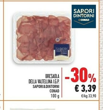 Conad Sapori Bresaola offerta