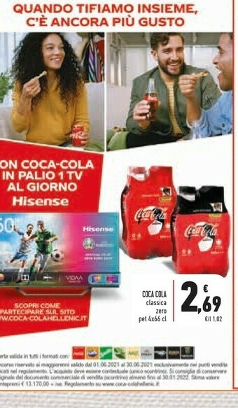 Conad Coca Cola Coca cola zero offerta
