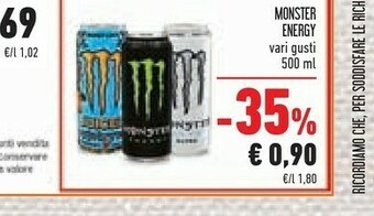 Conad Monster Energy drink offerta