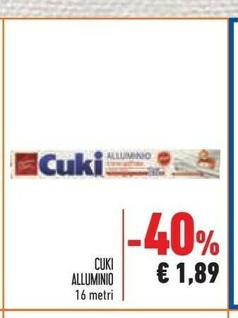 Conad Cuki Carta stagnola offerta
