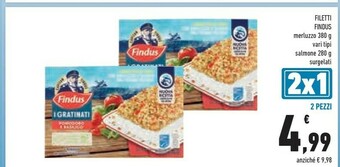 Conad Findus Filetti di merluzzo offerta