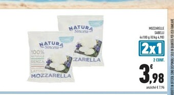 Conad Sabelli Mozzarella offerta