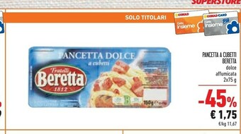 Conad Superstore Beretta Pancetta offerta