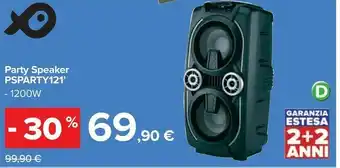 Carrefour Party Speaker Psparty12 - 1200w offerta