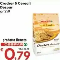 Despar Despar Cracker 5 Cereali offerta