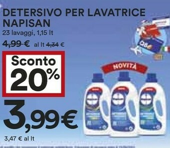 Coop Napisan Detersivo Per Lavatrice offerta
