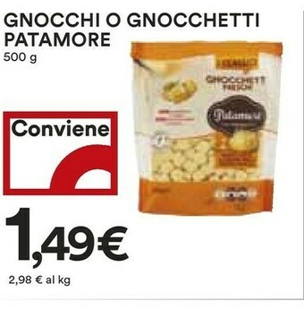 Coop Patamore Gnocchetti Freschi 500 G(ml) offerta