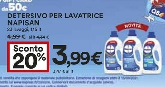 Coop Napisan Detersivo Per Lavatrice offerta