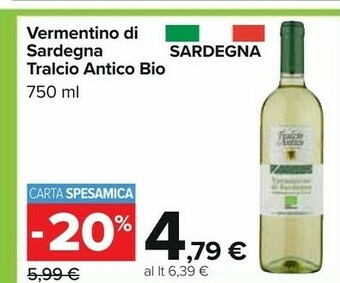Tralcio antico Tralcio antico Vermentino Di Sardegna Bio
