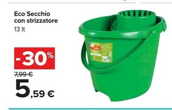Carrefour Eco Secchio Con Strizzatore offerta