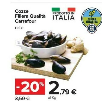 Carrefour Carrefour Cozze Filiera Qualità offerta