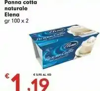 Despar Elena Panna Cotta Naturale offerta