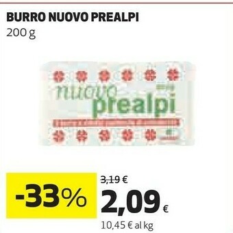 Coop Prealpi Burro offerta