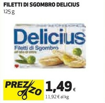 Coop Delicius Filetti di sgombro offerta