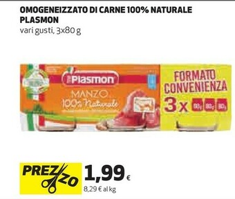 Coop Plasmon Omogeneizzati offerta