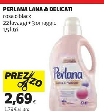 Coop Perlana Detersivo lavatrice offerta