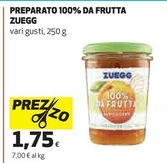 Coop Zuegg Marmellata offerta