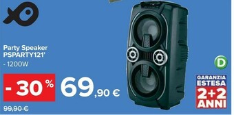 Carrefour Party Speaker Psparty12 - 1200w offerta