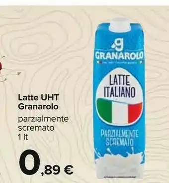 Carrefour Granarolo Granarolo Latte UHT Parzialmente Scremato A Lunga Conservazione 1000 G(ml) offerta