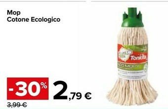 Carrefour Tonkita Mop Cotone Ecologico offerta