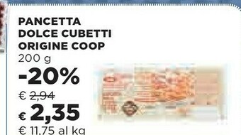 Coop Pancetta offerta