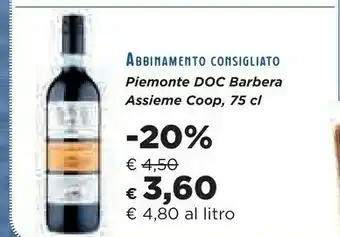 Coop Barbera Vino offerta