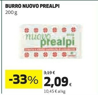 Coop Prealpi Burro offerta