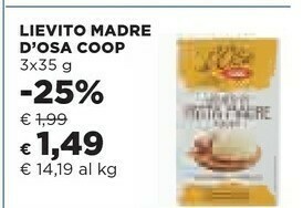 Coop Lievito offerta