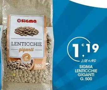 Sigma Ceci Lenticchie offerta