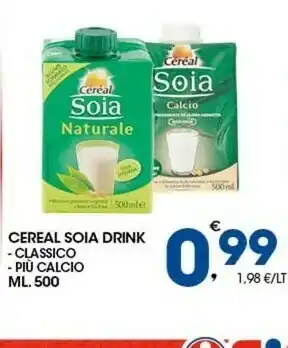 Sigma Cereal Latte di soia offerta