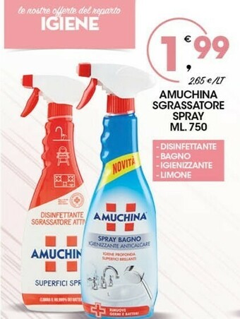 Sigma Amuchina Sgrassatore offerta