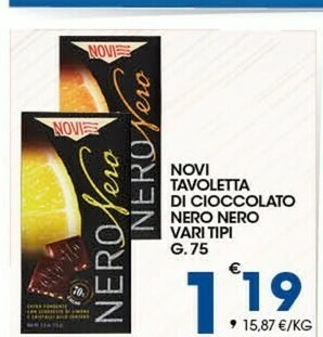 Sigma Novi Cioccolato offerta