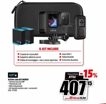MediaWorld GoPro Action cam Kit HER09 offerta