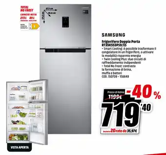 MediaWorld Samsung Frigorifero Doppia Porta RT35K553PS9/ES offerta